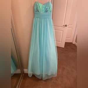 Windsor Sequin Ball Gown / Sea Foam